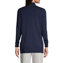 Women's Cotton Open Long Cardigan Sweater , Back