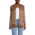 Women's Petite Long Sleeve Open Long Cardigan Sweater, Front