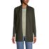 Women's Petite Long Sleeve Open Long Cardigan Sweater, Front