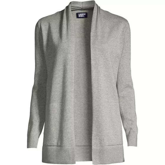Women's Plus Size Long Sleeve Open Long Cardigan Sweater - primary
