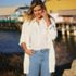 Women's Long Sleeve Open Long Cardigan Sweater, alternative image