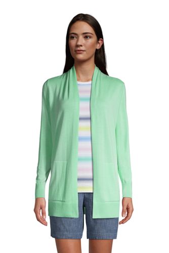 cotton open front cardigan
