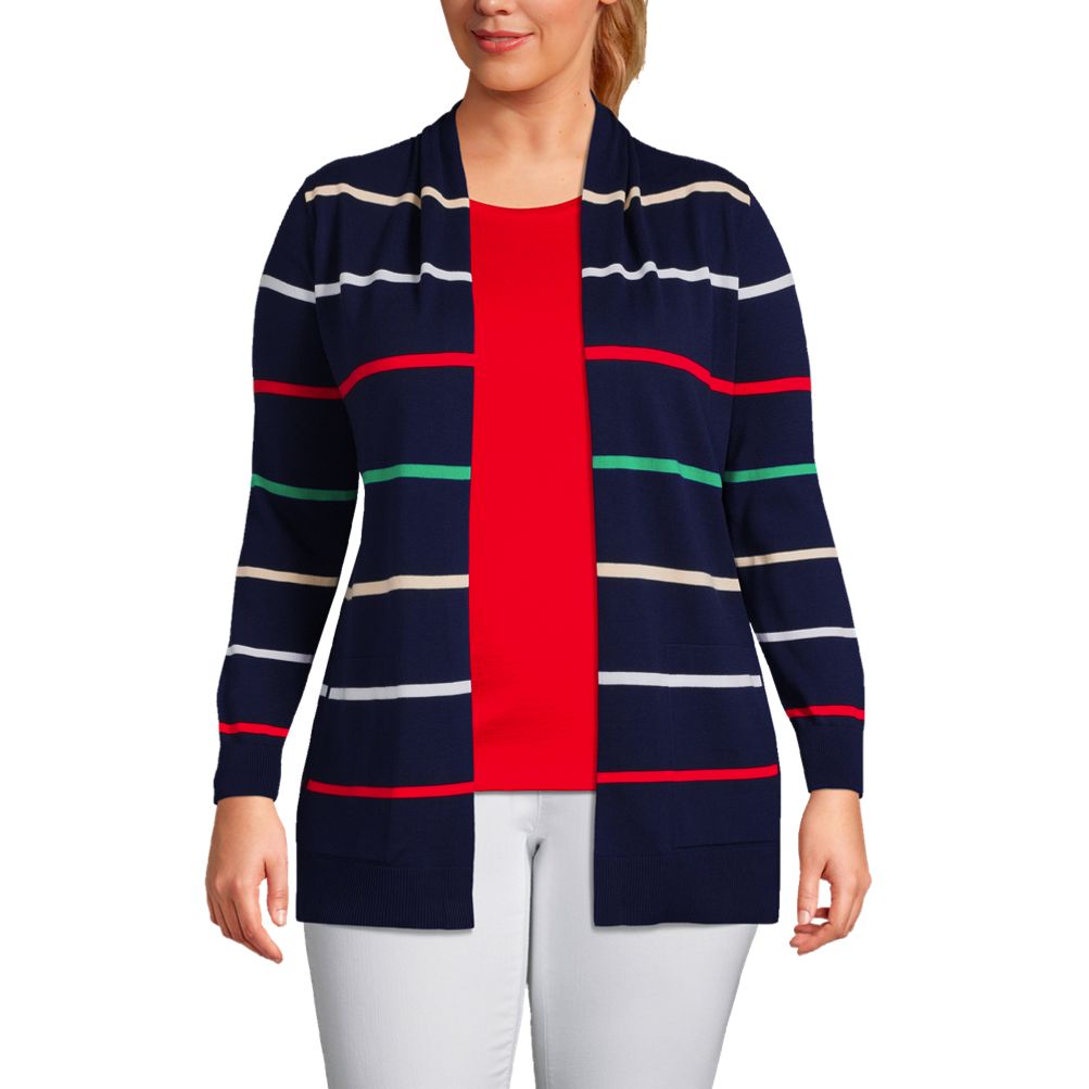 Women s Plus Size Open Long Cardigan Sweater Lands End