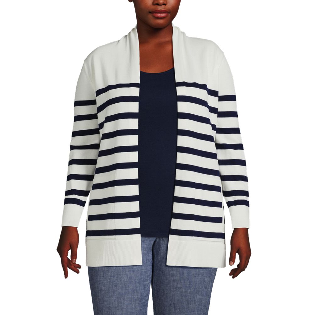 Lands end open cardigan discount