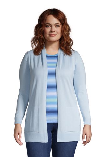 lands end plus size cardigans