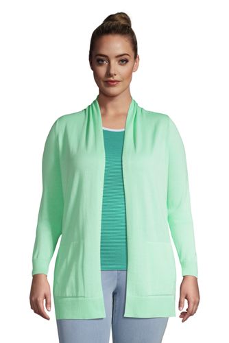 lands end plus size cardigans