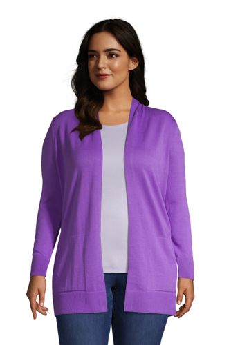 lands end plus size cardigans