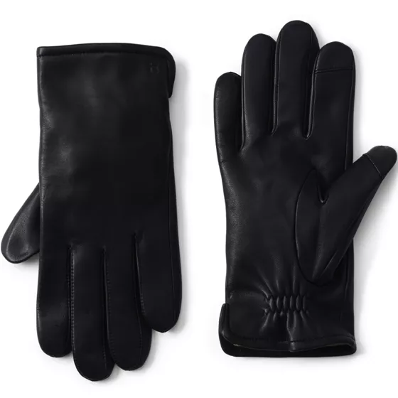 Men's Cashmere Lined EZ Touch Leather Gloves - primary