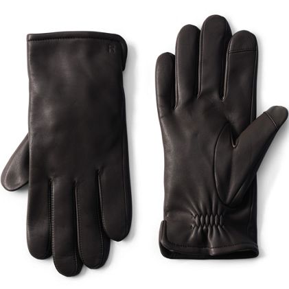 Men's Cashmere Lined EZ Touch Leather Gloves - primary