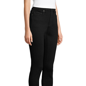 Schwarze Shaping Jeans, Skinny Fit High Waist für Damen in Petite-Größe image number 7