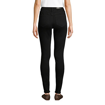 Schwarze Shaping Jeans, Skinny Fit High Waist für Damen in Petite-Größe image number 1