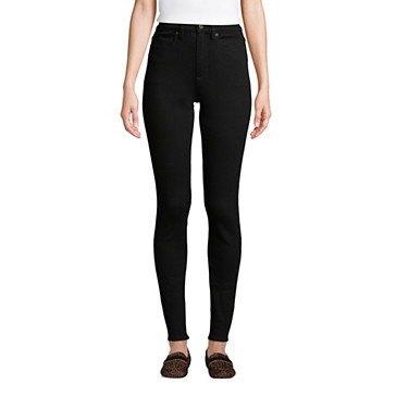 Schwarze Shaping Jeans, Skinny Fit High Waist für Damen in Petite-Größe image number 0