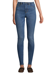 Women's Slimming Jeans, High Waisted Skinny Leg, Indigo 