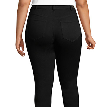 Schwarze Shaping Jeans, Skinny Fit High Waist für Damen in Plus-Größe image number 7