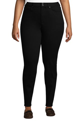 plus size black skinny jeans