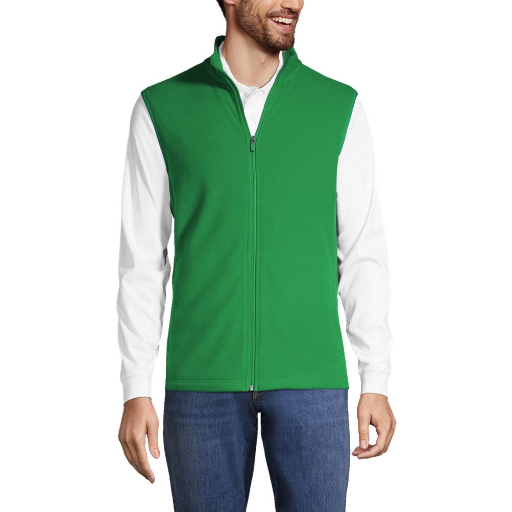 White fleece outlet vest