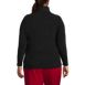 School Uniform Women's Plus Size Thermacheck 100 Fleece Quarter Zip Pullover Top, Back