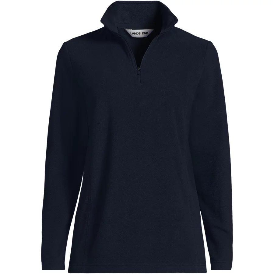School Uniform Women's Thermacheck 100 Fleece Quarter Zip Pullover Top view 5