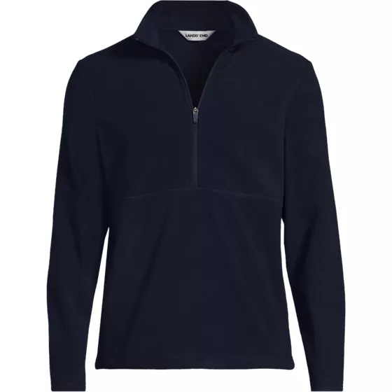 School Uniform Men's Big Thermacheck 100 Fleece Quarter Zip Pullover Top - primary