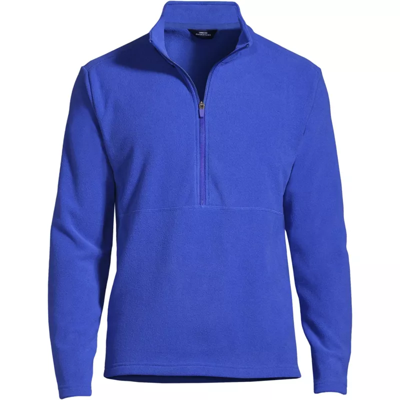 Men's Big Thermacheck 100 Fleece Quarter Zip Pullover Top, Front