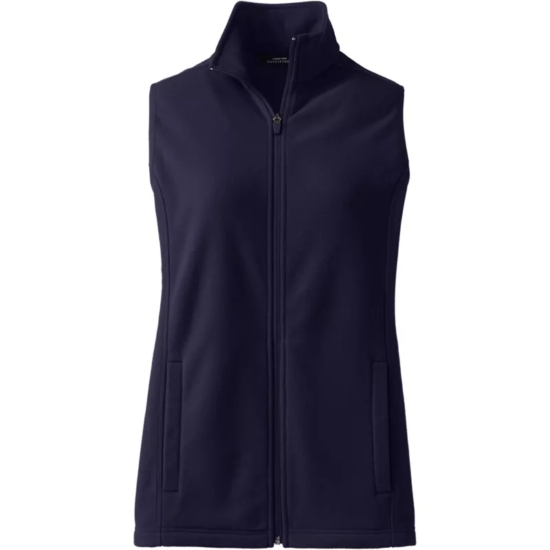 School Uniform Women's Plus Size Thermacheck 100 Fleece Vest, Front
