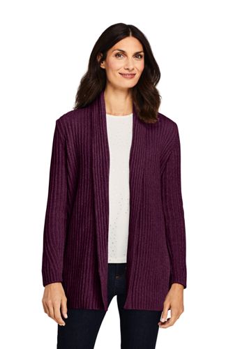 lands end chenille cardigan