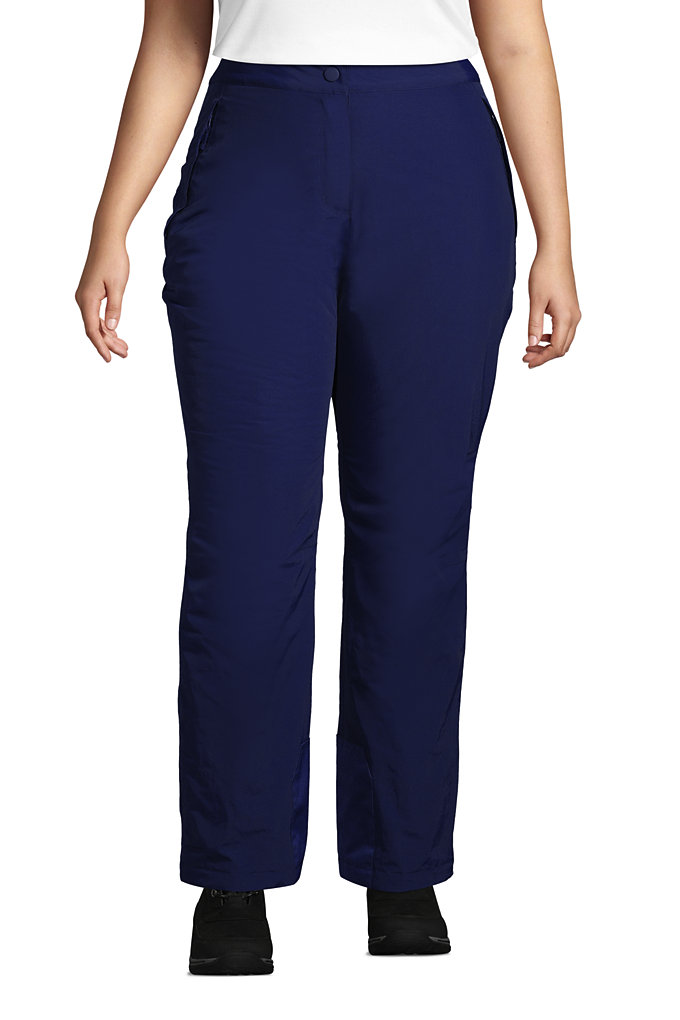Women's Plus Size Squall Waterproof Insulated Snow Pants - Lands' End - Blue - 1X
