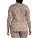 Women's Plus Size Thermaskin Heat Thermal Long Underwear Base Layer Turtleneck Top, Back