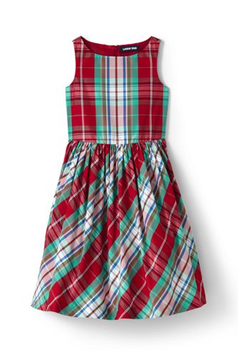 girls tartan christmas dress