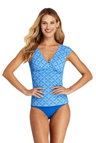 swimwear with cap sleeves