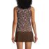 Women's High Neck UPF 50 Sun Protection Modest Tankini Swimsuit Top, Back