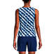 Women's Mastectomy Chlorine Resistant High Neck UPF 50 Sun Protection Modest Tankini Swimsuit Top , Back