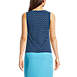 Women's Chlorine Resistant High Neck UPF 50 Sun Protection Modest Tankini Swimsuit Top , Back