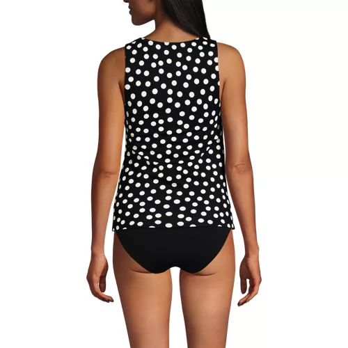 Women's High Neck UPF 50 Sun Protection Modest Tankini Swimsuit Top , Back