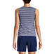 Women's Mastectomy Chlorine Resistant High Neck UPF 50 Sun Protection Modest Tankini Swimsuit Top , Back