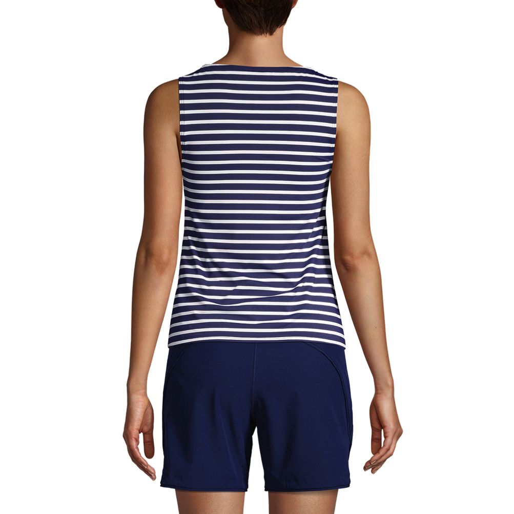 水着・ラッシュガード Borders at Balcony TANKINI SWIM TOP Maxine Women's Border Blooms Flutter Tankini Top at
