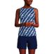 Women's Mastectomy Chlorine Resistant High Neck UPF 50 Sun Protection Modest Tankini Swimsuit Top , Front
