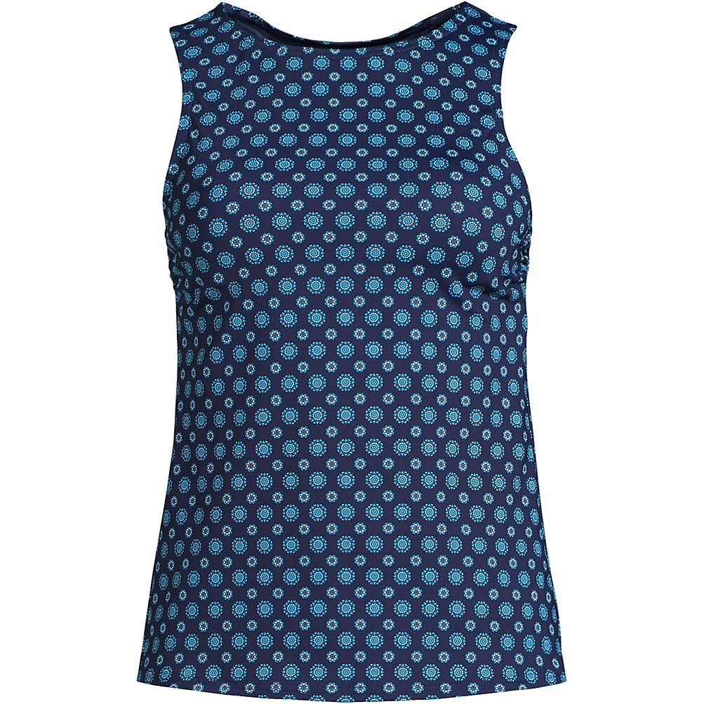 Women's Chlorine Resistant High Neck UPF 50 Sun Protection Modest Tankini  Swimsuit Top