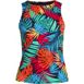 Women's Chlorine Resistant High Neck UPF 50 Modest Tankini Swimsuit Top, Front