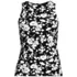 Women's Plus Size High Neck UPF 50 Sun Protection Modest Tankini Swimsuit Top, Front