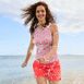 Women's Chlorine Resistant High Neck UPF 50 Modest Tankini Swimsuit Top, alternative image
