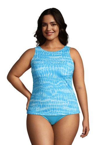 lands end plus size tankini tops