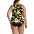 Women's Plus Size High Neck UPF 50 Sun Protection Modest Tankini Swimsuit Top, Back