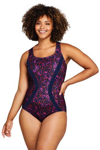 women's plus size athletic swimwear