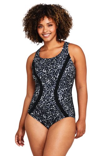 women's plus size athletic swimwear