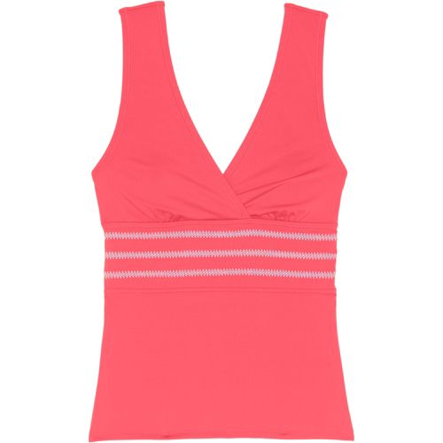 Women's Embroidered V-neck Tankini Top Swimsuit