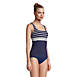 Women's Chlorine Resistant Square Neck Underwire Tankini Top Swimsuit Adjustable Straps, alternative image