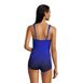 Women's Mastectomy SlenderSuit Tummy Control Chlorine Resistant Skirted One Piece Swimsuit, Back