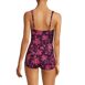 Women's SlenderSuit V-Neck Tummy Control Chlorine Resistant Skirted One Piece Swimsuit, Back