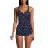 Women's D-Cup SlenderSuit Tummy Control Chlorine Resistant Skirted One Piece Swimsuit, Front
